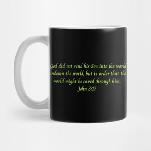 Bible Verse John 3:17 Mug